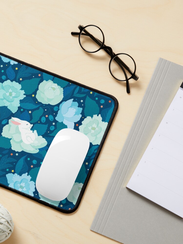Alternate view of Find a bunny in a night garden Mouse Pad