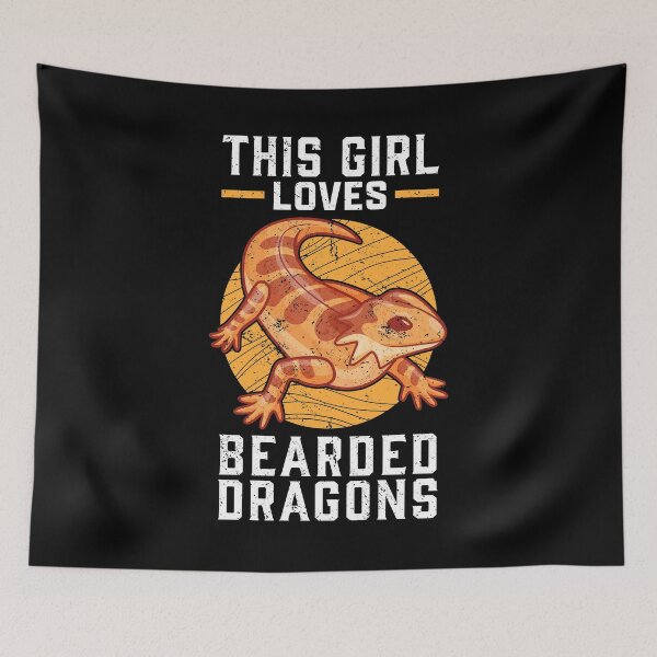 Item preview, Girl loves bearded dragon agamen lizard owner designed and sold by madgrfx.