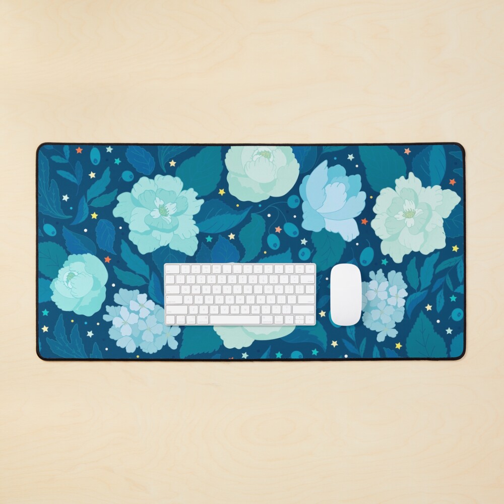 Find a bunny in a night garden Mouse Pad