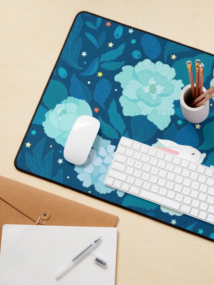 Alternate view of Find a bunny in a night garden Mouse Pad
