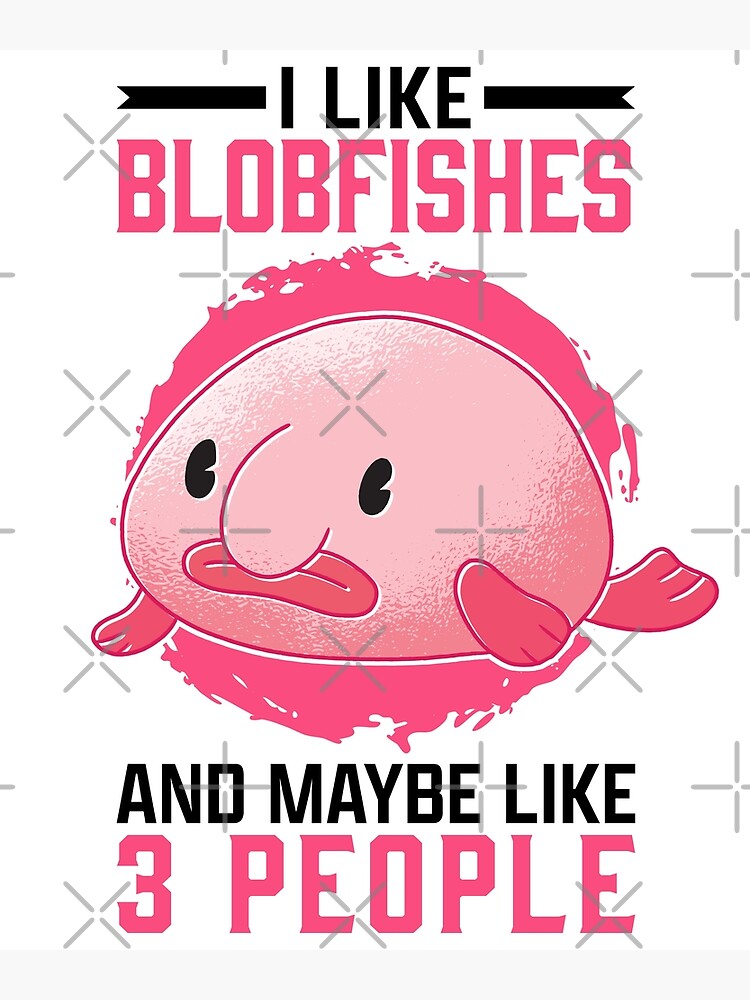 Be a blobfish ugly fish marine animal Postcard by madgrfx