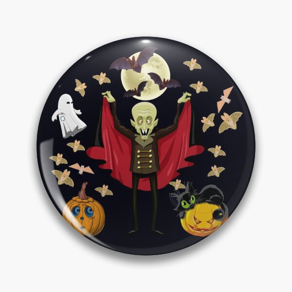 Artikelvorschau, Gruseliger Halloween-Vampir, Kürbisse, Bates und Geist entworfen und verkauft von Georgiodaccache.