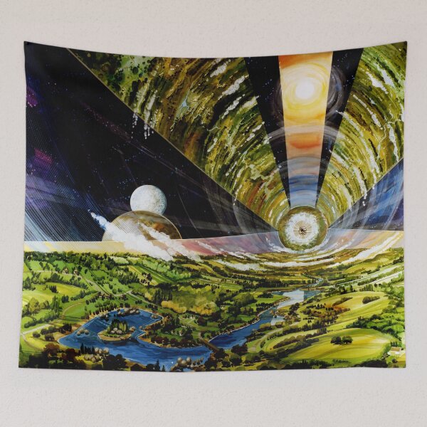 Item preview, NASA ARC O'Neill Cylinder Interior Art designed and sold by bobbooo.
