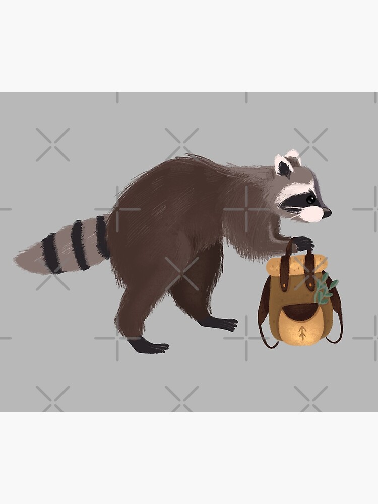Racoon stealing by Elenanaylor