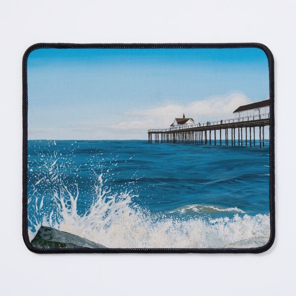 Item preview, Southwold Pier Blue Ocean Wave Painting designed and sold by Tom Crittenden.