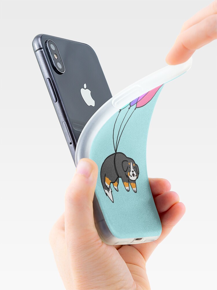 Alternate view of Balloon Bernese Mountain Dog iPhone Case & Cover