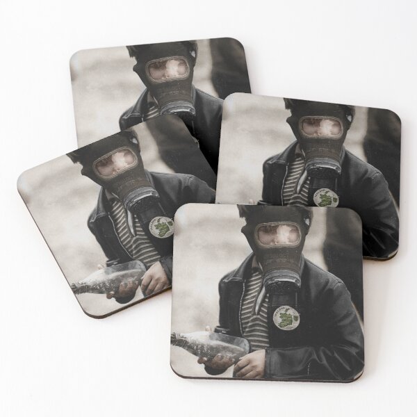 Item preview, A young boy wearing a gas mask designed and sold by kroogss.