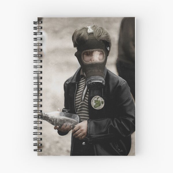 Item preview, A young boy wearing a gas mask designed and sold by kroogss.