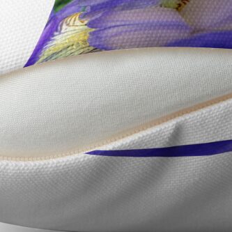 Alternate view of Inside the Iris Throw Pillow