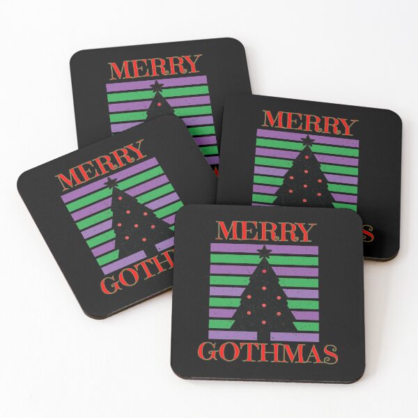 Item preview, Gothic Christmas Merry Gothmas purple black goth designed and sold by toastygoat.