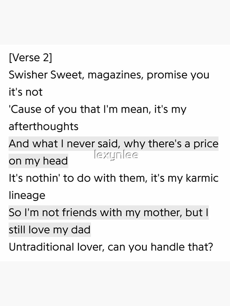 "Black Bathing suit Lana del Rey Blue Banisters lyrics" Sticker for