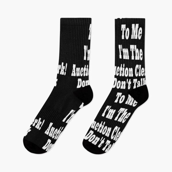 Item preview, Don't Talk To Me I'm The Auction Clerk Design designed and sold by Craftynistia.