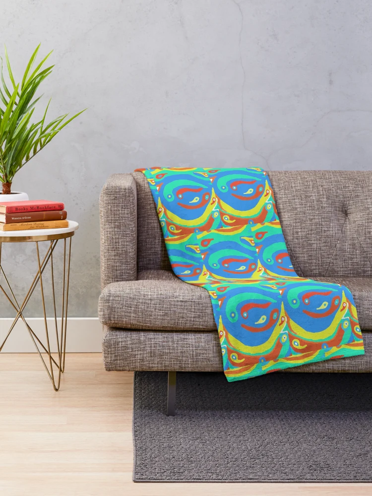 Thumbnail 2 of 6, Throw Blanket, Abstract pattern 6 designed and sold by Rene-Martin.