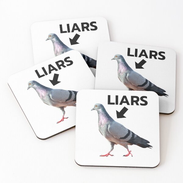 Item preview, Pigeons Are Liars - Birds Are Not Real Classic T-Shirt designed and sold by SugarrMonkey.
