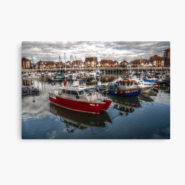 HDR Sunderland Marina Canvas Print
