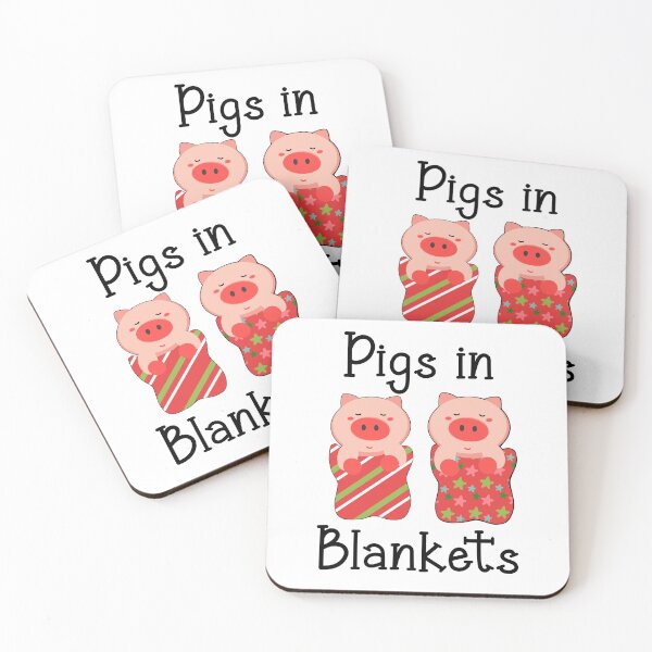 Item preview, Pigs in Blankets - Funny Christmas Pigs designed and sold by purplevamp.