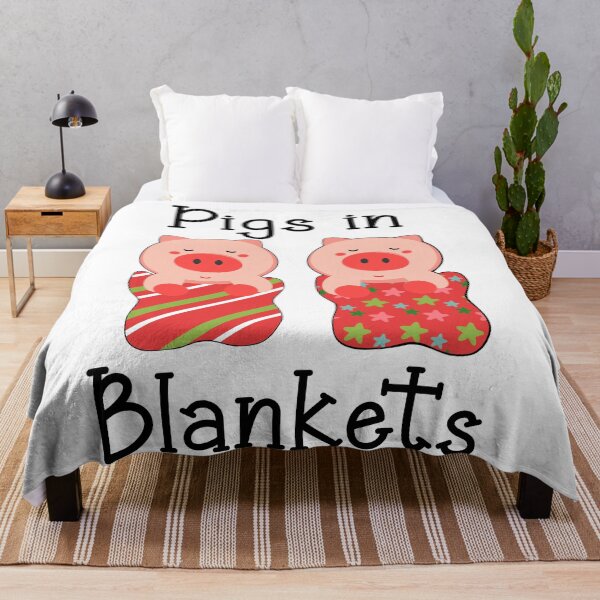 Item preview, Pigs in Blankets - Funny Christmas Pigs designed and sold by purplevamp.