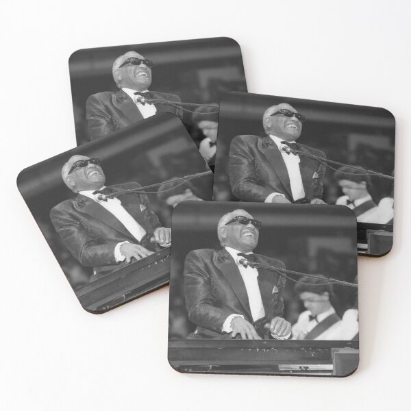Item preview, Ray Charles BW Photograph designed and sold by ConcertImages.