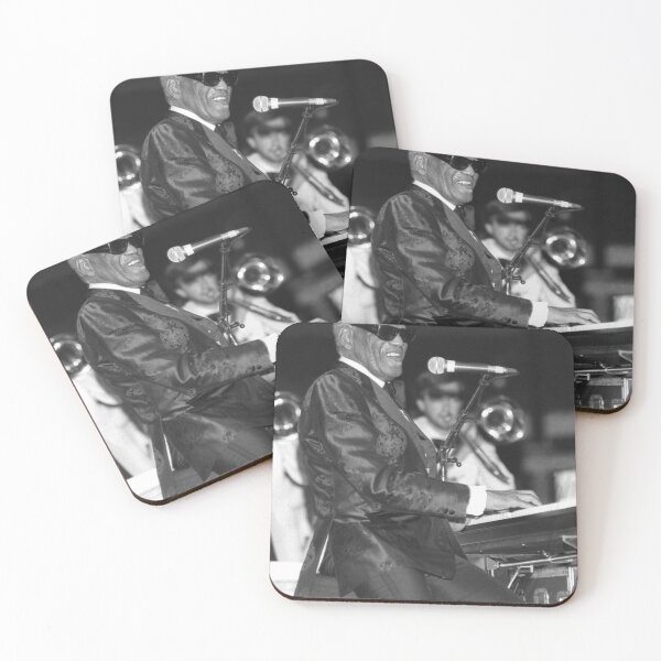 Item preview, Ray Charles BW Photograph designed and sold by ConcertImages.