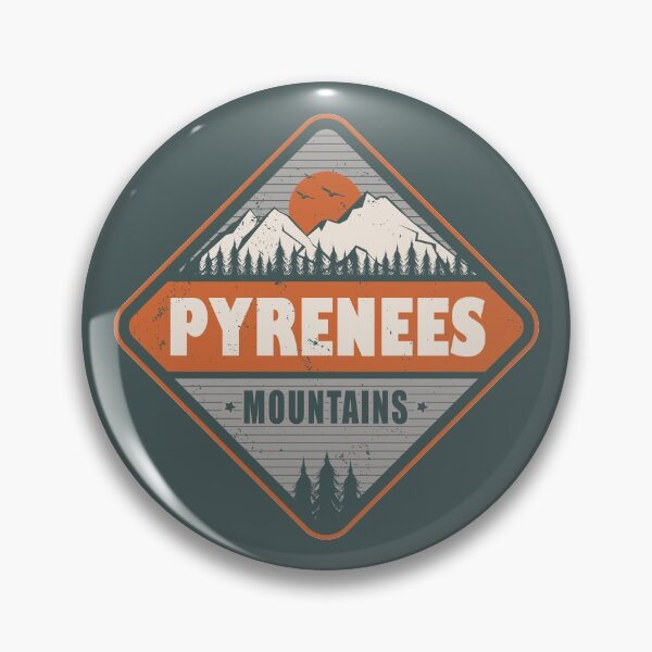 Item preview, Pyrenees Mountains Vintage Hiking Design designed and sold by CynthiaGraphics.