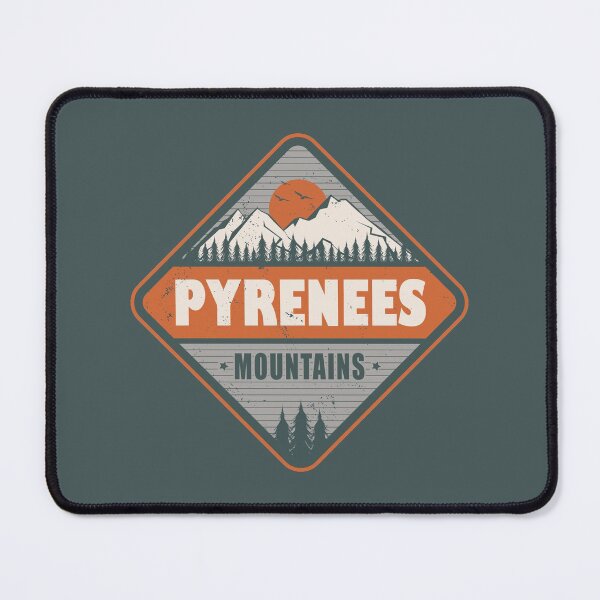 Item preview, Pyrenees Mountains Vintage Hiking Design designed and sold by CynthiaGraphics.