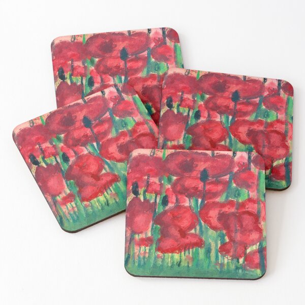 Item preview, Painting of Poppies designed and sold by rofocreative.
