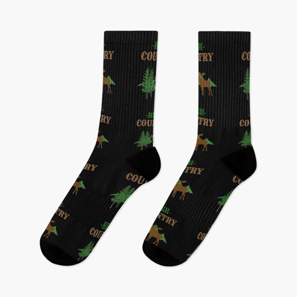 Item preview, High Country Pine Trees, Moose and Mountains on Black designed and sold by HighCountry2021.