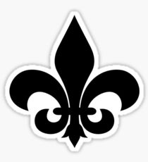 Vintage Fleur de Lis Sticker