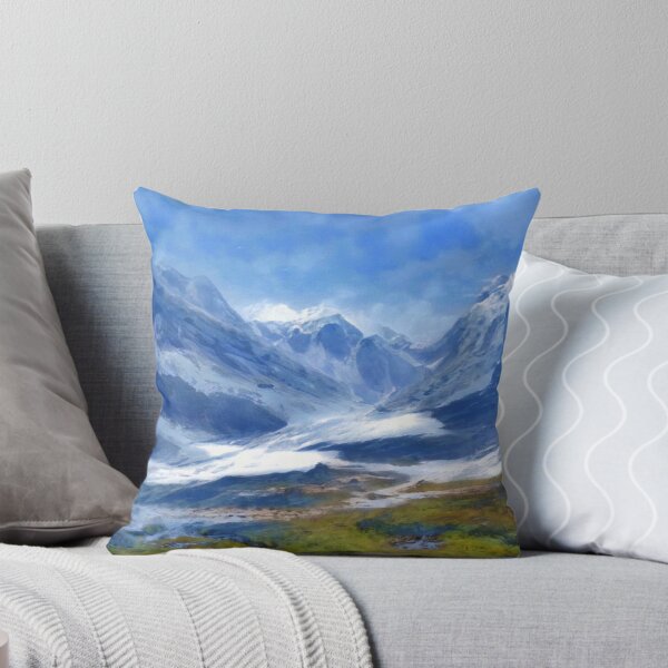 Item preview, Spring Thaw in Mountain Valley Landscape Painting designed and sold by MarikaJohnson.
