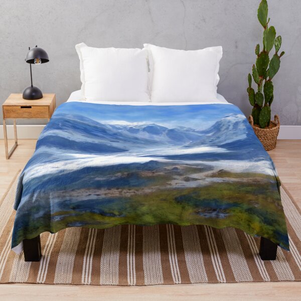 Item preview, Spring Thaw in Mountain Valley Landscape Painting designed and sold by MarikaJohnson.