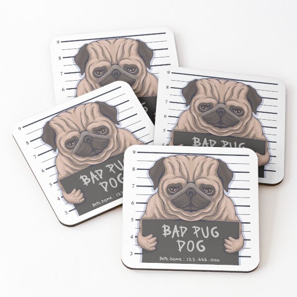 Item preview, BAD PUG DOG designed and sold by Mogadoor.