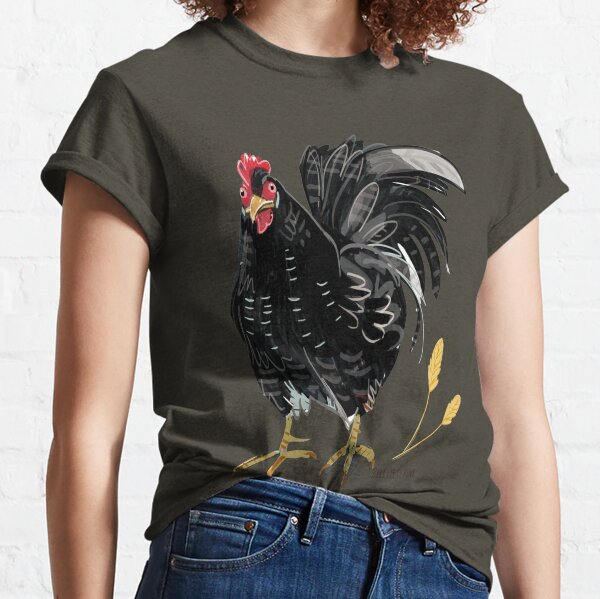 Friends not food Grey Rooster Classic T-Shirt