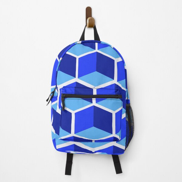 Item preview, abstract Soft Blue Gradient Cube wallpaper-abatkok designed and sold by abatkok.