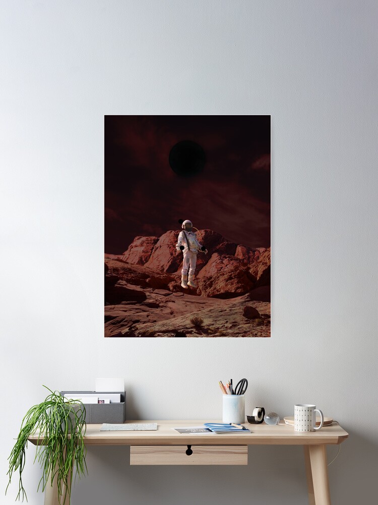 Thumbnail 1 of 3, Poster, Astronaut travels into antimetter ocean planet designed and sold by Butterfly-Dream.