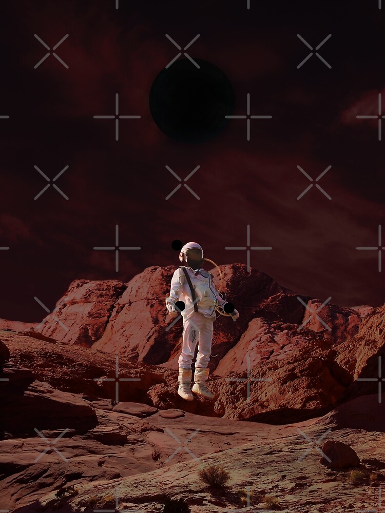 Thumbnail 3 of 3, Poster, Astronaut travels into antimetter ocean planet designed and sold by Butterfly-Dream.