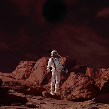 Artwork thumbnail, Astronaut travels into antimetter ocean planet by Butterfly-Dream