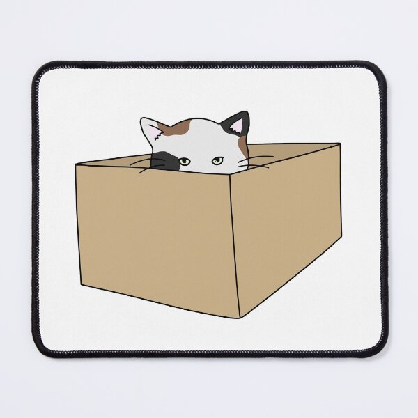 Item preview, Cat Hiding in Box designed and sold by StickerHome.