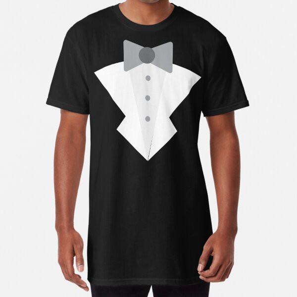 Tuxedo T-Shirt Skull Halloween Prom Bowtie Vintage' Unisex Baseball T-Shirt