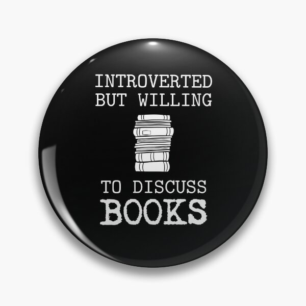 Item preview, Introverted But Willing To Discuss Books designed and sold by SportyDogShop.
