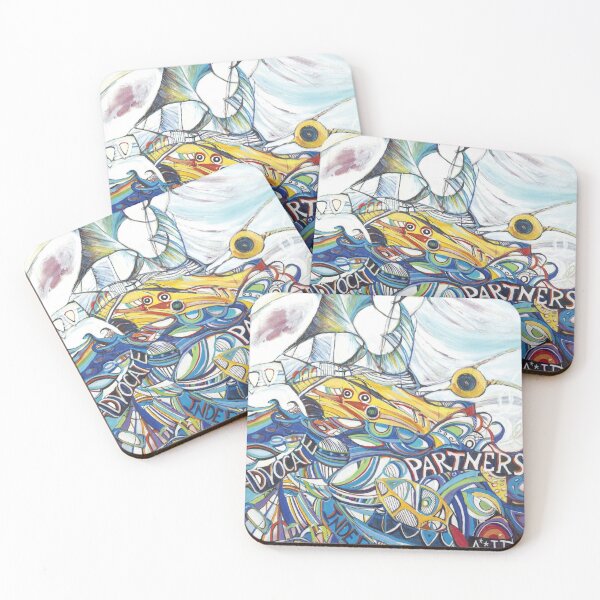 AID pARTnerSHIP Artwork Coasters (Set of 4)