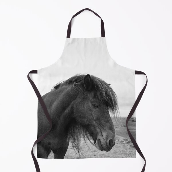 Item preview, Black and white fine art photo of Icelandic horse designed and sold by Ilze Lucero.