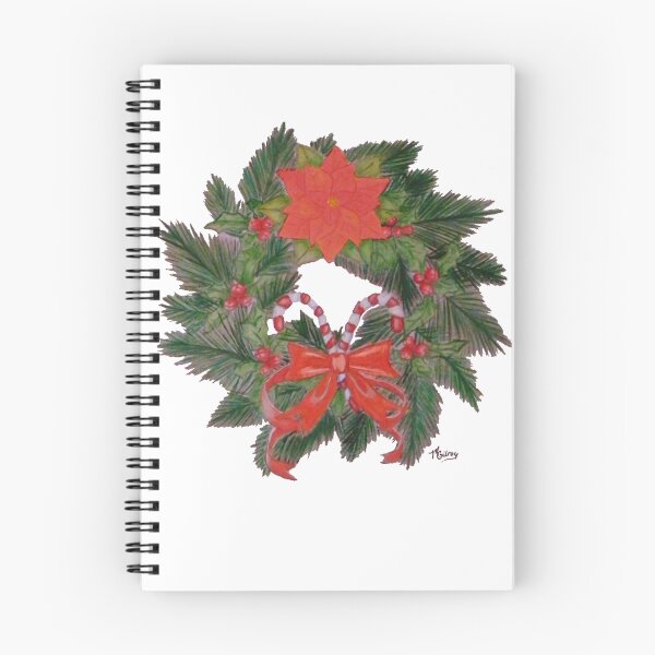 Item preview, Evergreen Wreath with Candy Canes designed and sold by whiteygilroy.