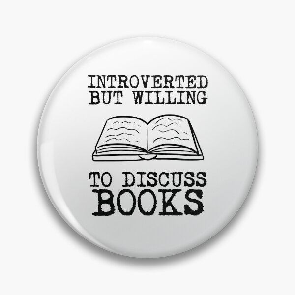 Item preview, Introverted But Willing To Discuss Books designed and sold by SportyDogShop.
