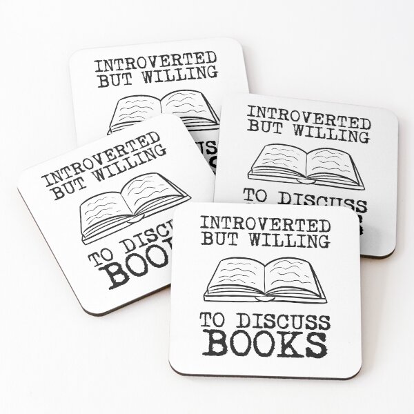 Item preview, Introverted But Willing To Discuss Books designed and sold by SportyDogShop.