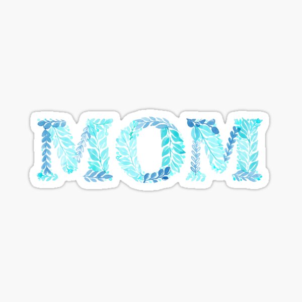 Item preview, Mom in teal designed and sold by Rachel Dash-Williams Creative.