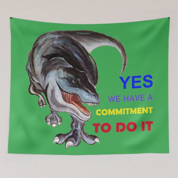 Item preview, Yes We have a commitment to do it - Yellowbox ink painting designed and sold by twyellowbox.