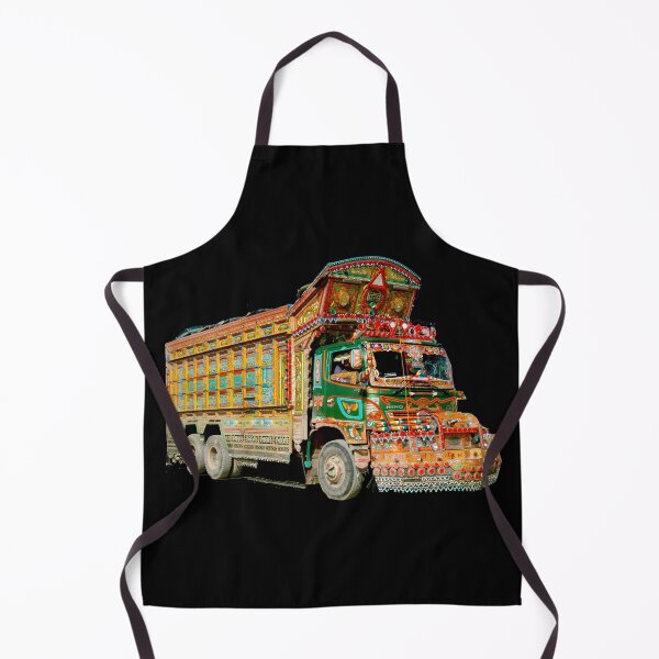 Aperçu de l'œuvre camion pakistanais Art Unique créée et vendue par KnitNknot.