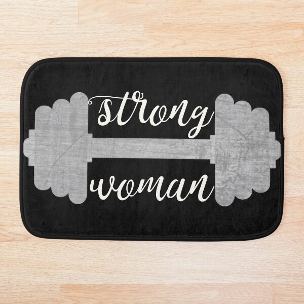 Item preview, Pesas Gimnasio Mujer Fuerte Con Mancuernas Barbell designed and sold by DesignsofNote.