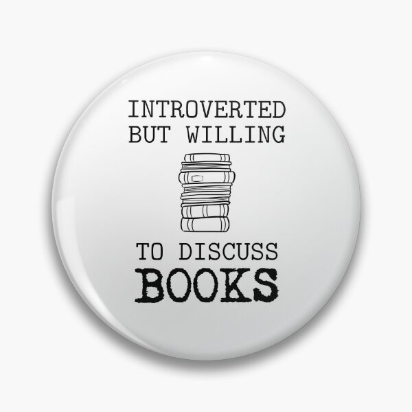 Item preview, Introverted But Willing To Discuss Books designed and sold by SportyDogShop.