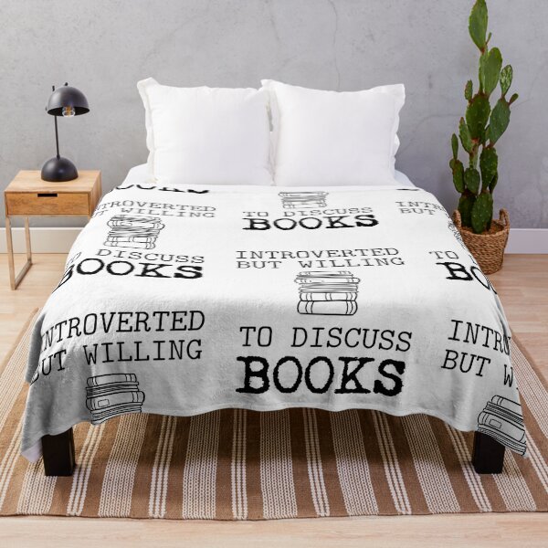 Item preview, Introverted But Willing To Discuss Books designed and sold by SportyDogShop.